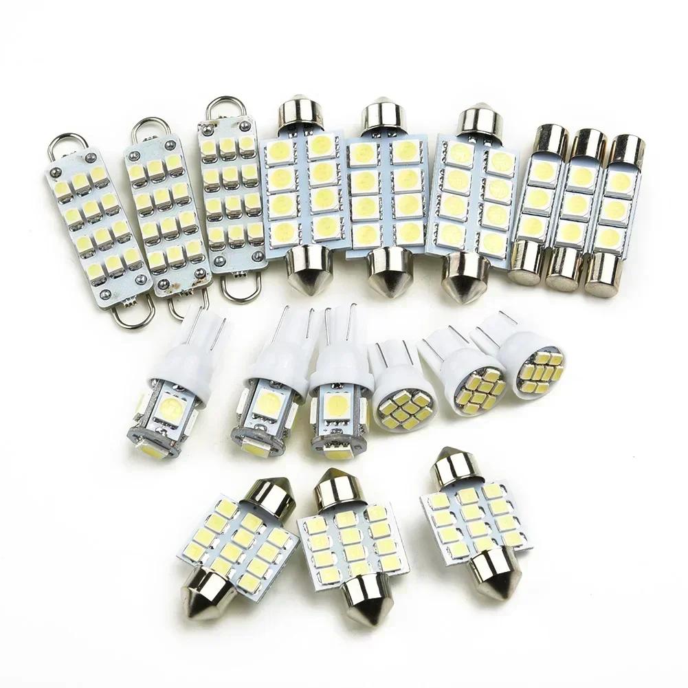 18 шт. комплект белых светодиодных ламп для салона Jeep Grand Cherokee WJ 1999-2004, плафон для чтения номерного знака