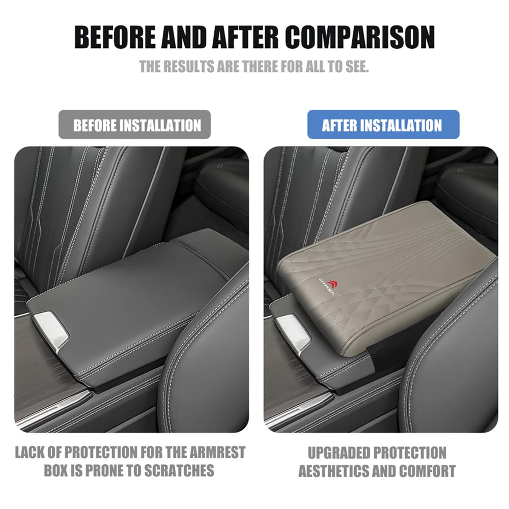 PU Leather Car Armrest Box Height Pad Auto Center Armrest Protective Cushion Support for Citroen C4 Picasso Xsara C5 Aircross