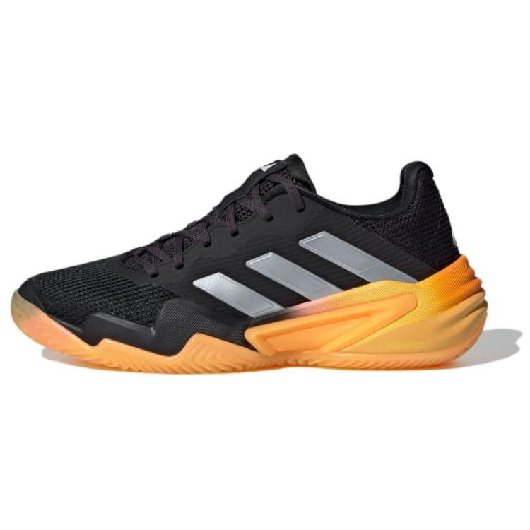 Adidas Barricade 13 Mesh Comfortable Versatile Breathable Low-Top Tennis Shoes Unisex Sneakers Gray Yellow White IF6536