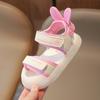 Детские Сандалии 2-12 Лет Мультяшные Зеленовато-Розовые Мягкие Для Мальчиков и Девочек Пляжные Обувь Повседневная Нескользящая Детская Малыш Спортивные Сандалии