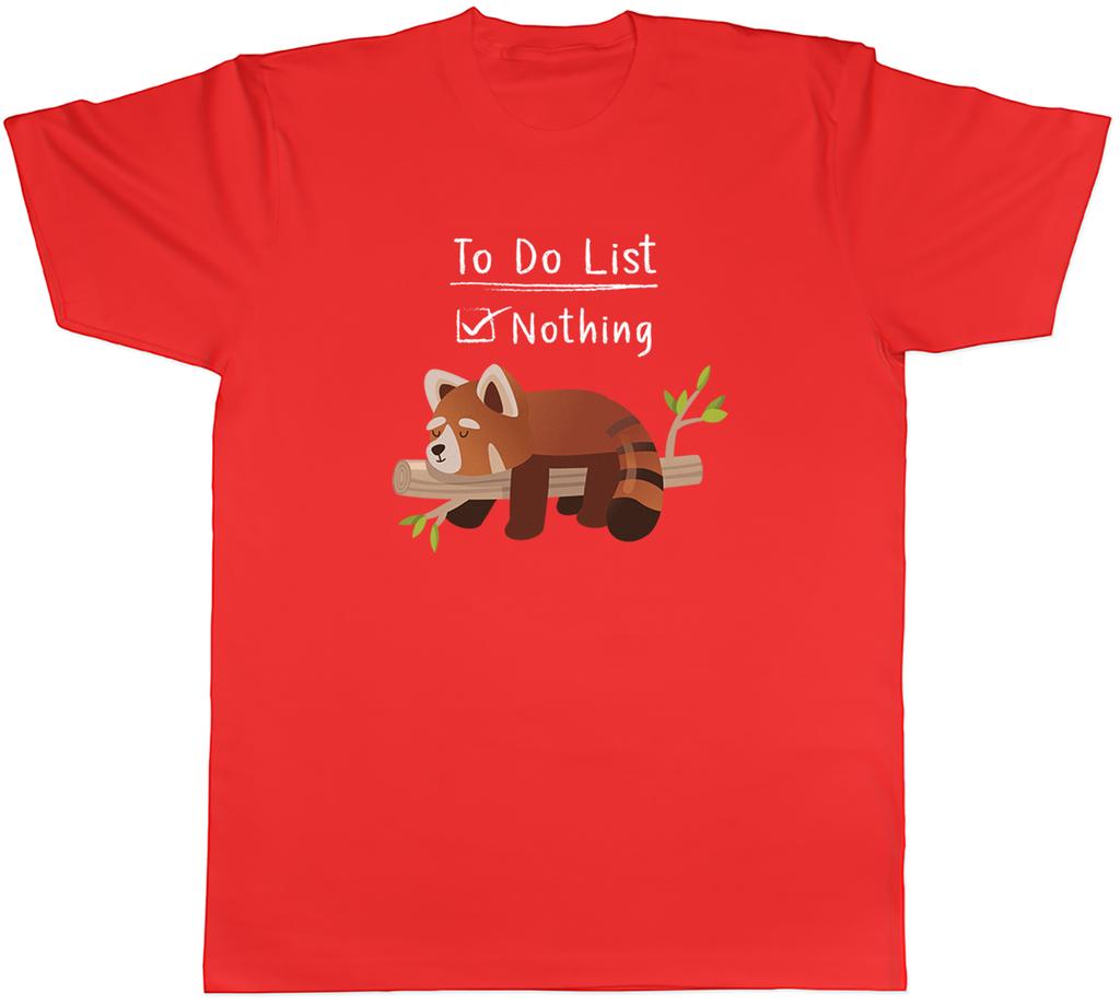 Funny Red Panda Unisexs TShirt Lazy Sleeping Nothing Unisex Tee Gift
