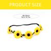 Unique Floral Wreath Daisy Hair Accessories Elastic Flower Headband Headwear For Festivals And Weddings Halloween Party