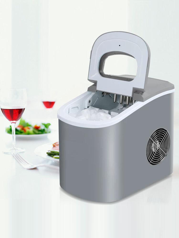 Бытовая и коммерческая льдогенератор на 15 кг: Идеально подходит для магазинов молочного чая и караоке-баров, автоматическое круглое устройство для приготовления льда