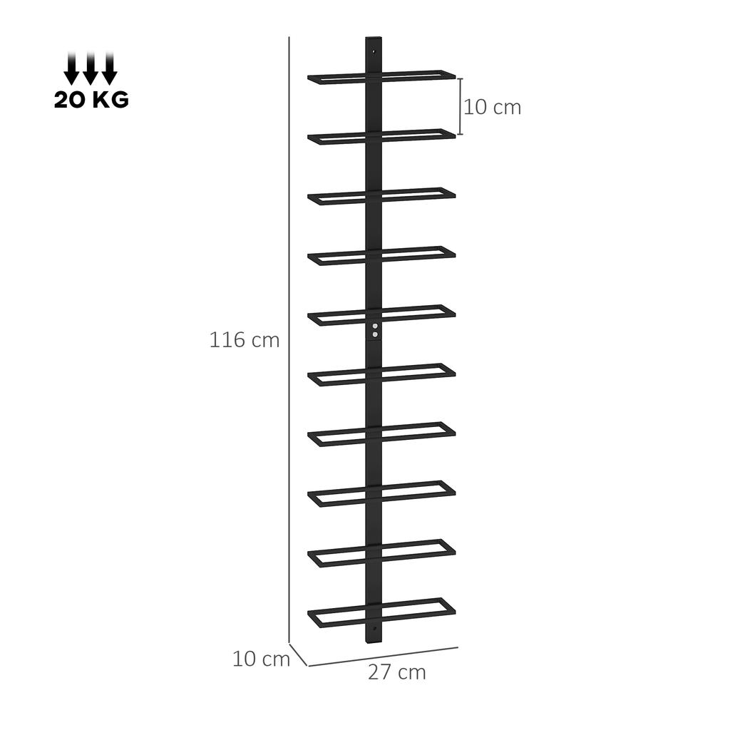 10-Bottle Wine Rack Made of Steel