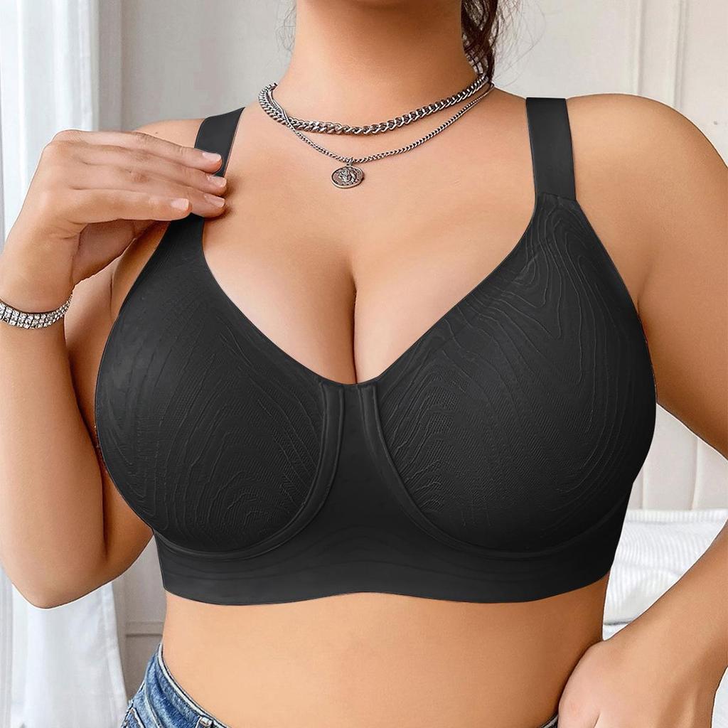 Plus Size Seamless Wire-Free Soft Support Bra for Large Busts