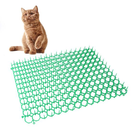 Коврик отпугивающий кошек с шипами Коврик против кошек Подходит для домашних животных Отпугиватель кошек от скатов Садовый забор для животных