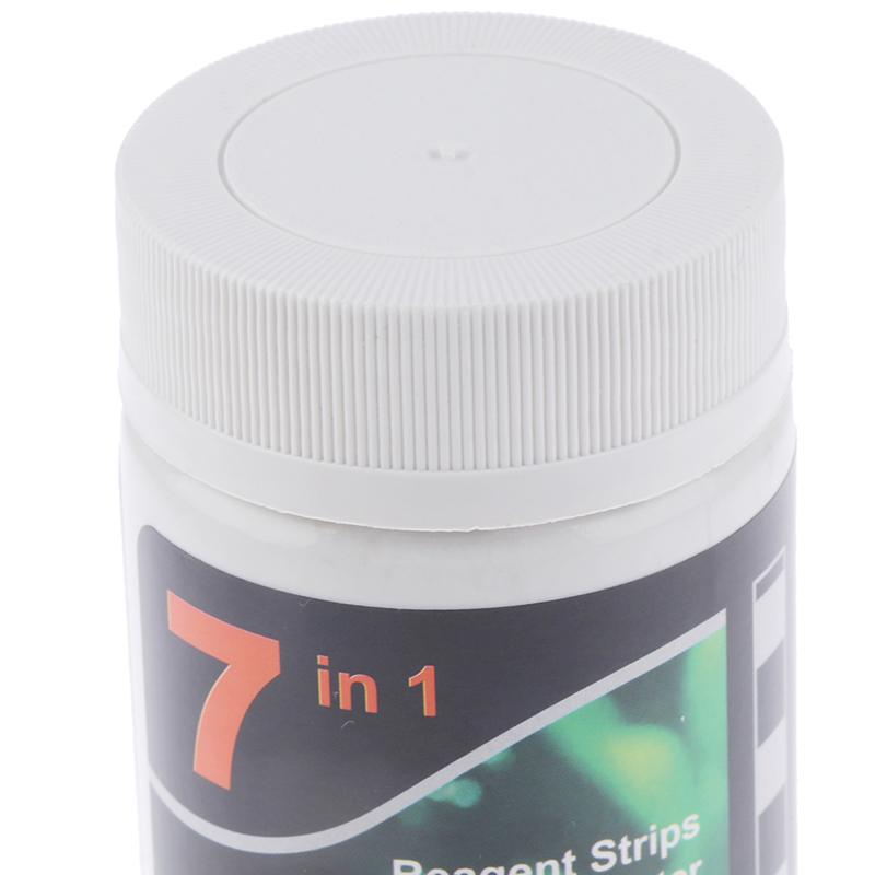 7In1 Aquarium Testing Kit For Fish Tank Freshwater Saltwater Pond Test Strips