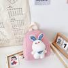 Pattern Rabbit Plush Childrens Backpack Outdoor Cartoon Mini Bag Storage