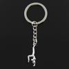 Fashion Gymnastics Gymnast Sporter 30x11mm Pendant 30mm Key Ring Metal Chain   Men Car Holder Gift Souvenirs Keychain