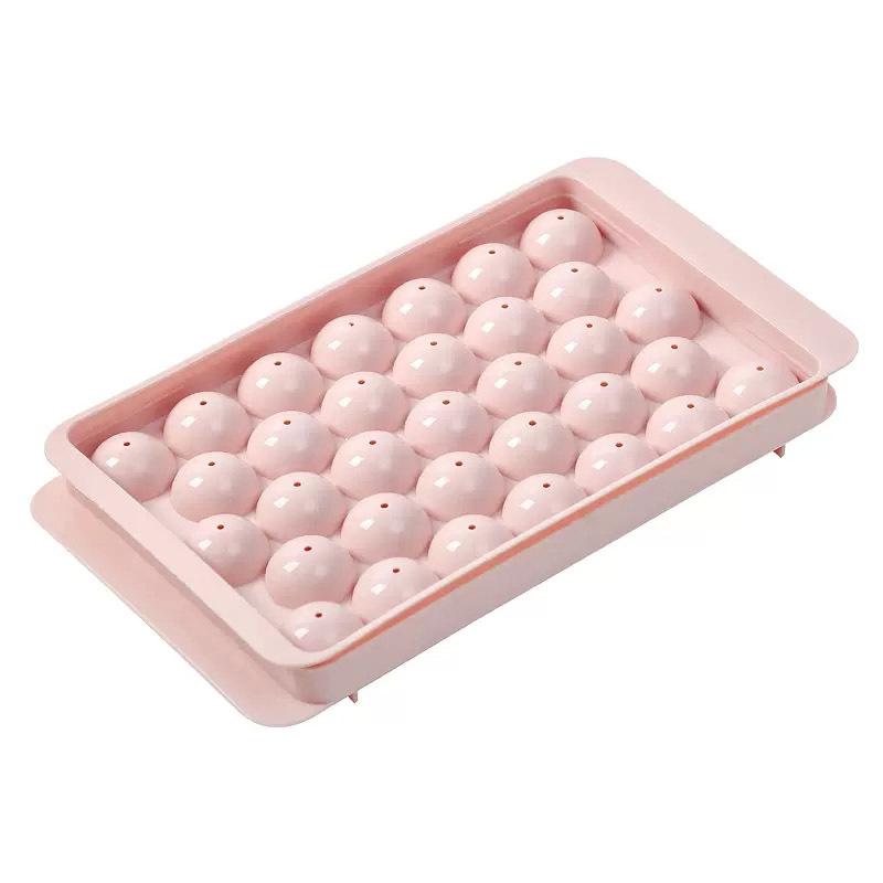 Round Ball Ice Grid Plastic Ice Cube Mould Refrigerator Ice Hockey Mould Ice Box Round Ice Mould Ice Box