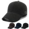 Autumn Winter Baseball Cap Men's Thick Warm Cotton Cap Ear Protection Cap Outdoor Middle-aged And Elderly Woolen Hat