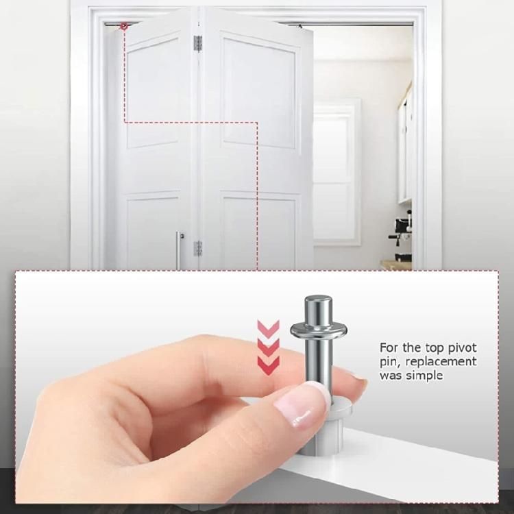 2 комплекта ремкомплектов для фурнитуры дверей шкафа, верхние и нижние штифты, кронштейн и направляющие ролики