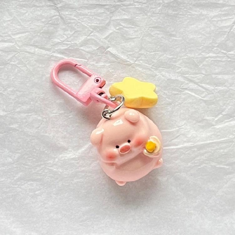 Fashionable Piggy Pendant Keyrings Accessory Cute Animal Bag Decoration for Girl