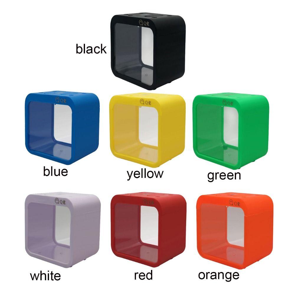 Transparent Fighting Fish LED Fish Tank Plastic Building Block Fish Tank Office