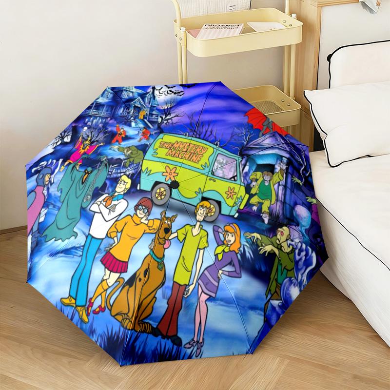 Halloween fantasy comedy adventure cartoon movie Scooby-Doo umbrella is suitable for all seasons, including home travel and outdoor activities Y3