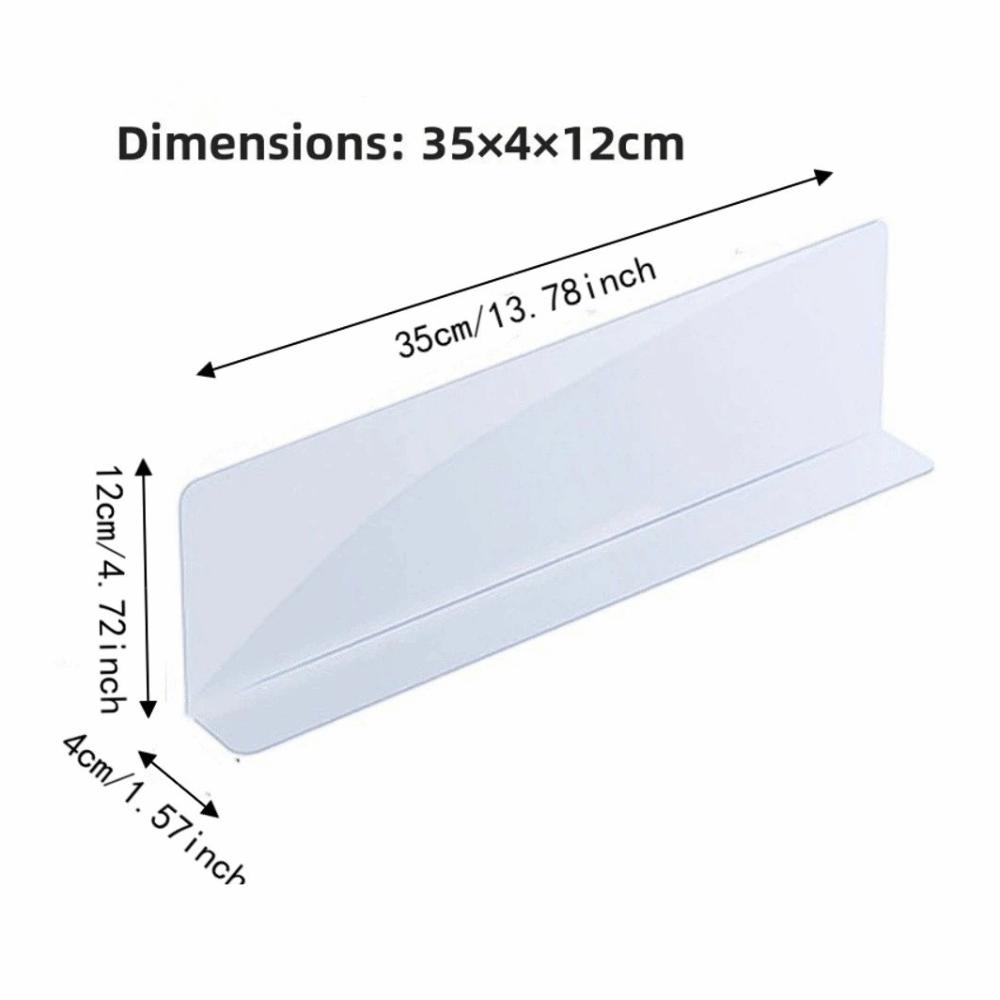 35cm Display Rack Separator Transparent Supermarket Shelf Dividers Retail Display