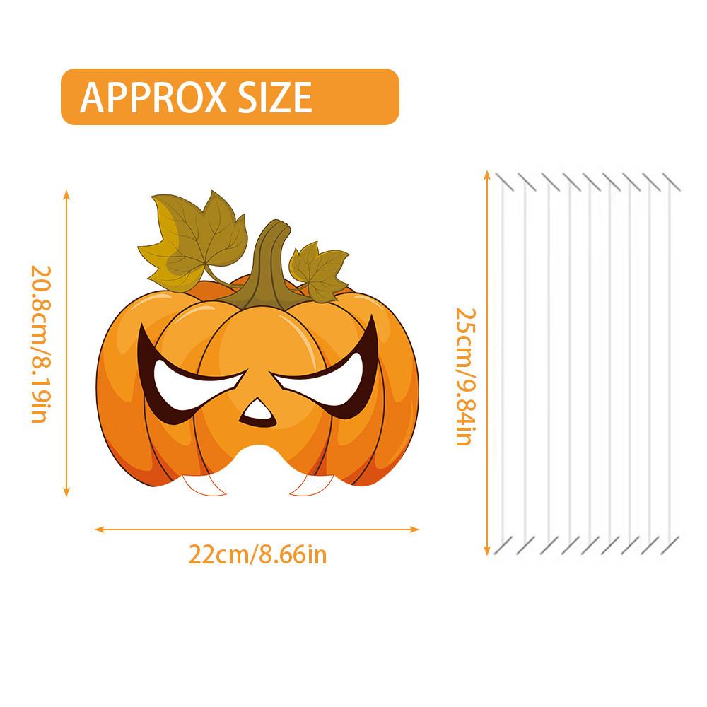 Осенняя маска тыквы, фотореквізит для мероприятий в честь Дня благодарения, бумажные украшения для рукоделия