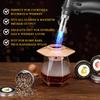 Cocktail Smoker Kit for Bourbon Whiskey Gifts for Men Drink Smoker Infuser Old Fashioned Smoker Kit with Wood Chips for Bar Tool