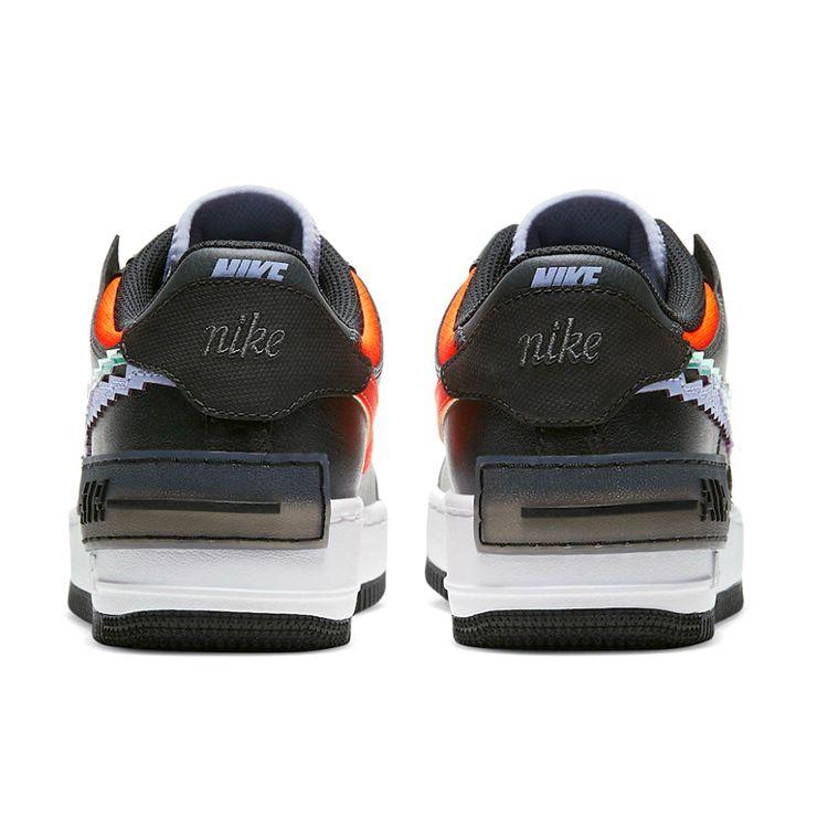 Nike Air Force 1 Shadow SE Pixel Swoosh - Женские кроссовки Off Noir Black Hyper-Crimson Light-Thistle CV8480-001