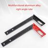 Multi Angles Measuring Ruler Universals Combination Angles, 45/90 Degree Multifunctional Gauge Right Angles Ruler