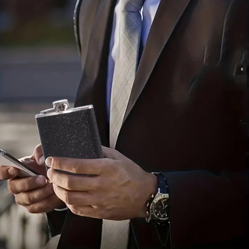 1 шт. бутылка для вина, высококачественный подарок, индивидуальный многоцветный портативный горшок для вина из нержавеющей стали, блестящий шикарный аксессуар для отдыха на открытом воздухе