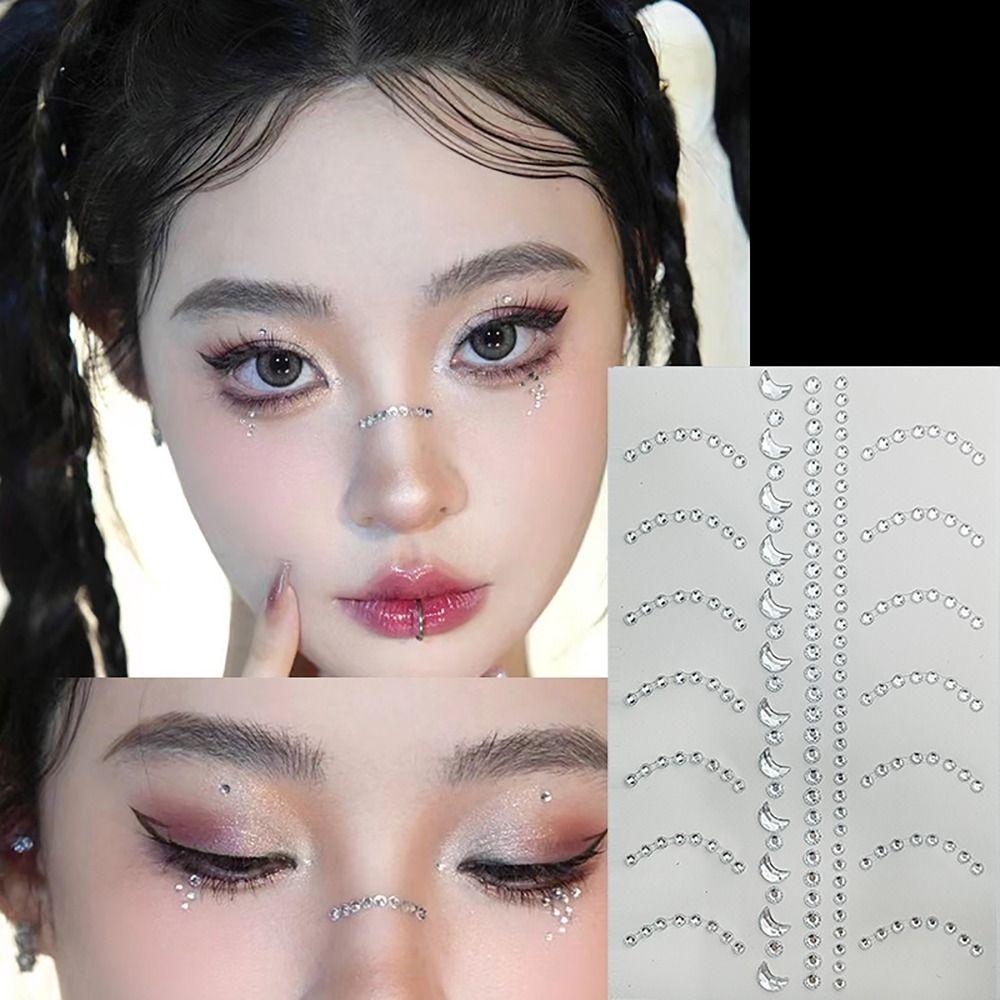 Face Decoration Face Jewelry Sticker Body Makeup Eye Shadow Sticker Gemstone Sticker Girls