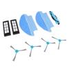 9 Pcs Vacuum Parts Replacement Main Brush Side Brush Filter Mop Vacuum Cleaner Accessories Kit for Conga 3090