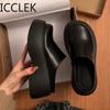 Fashion Platform Women Mules Slippers Fashion Elegant Slip On Thick Bottom Slides Shoes Ladies Casual Street Style Sandalias Shoes