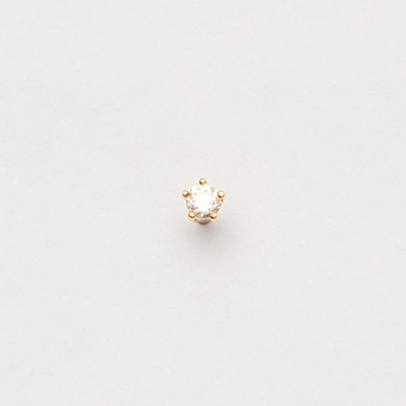 LUNNE 14k 2mm 5-prong mini Q piercing (14k gold) (bar thickness 1mm) #PIB09