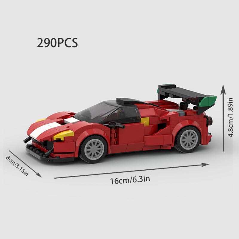 MOC Racing Sports Car Vehicle City Speed Champion Racer Technique Building Blocks Brick Set Supercar Kids Toys Boys Gifts NSX