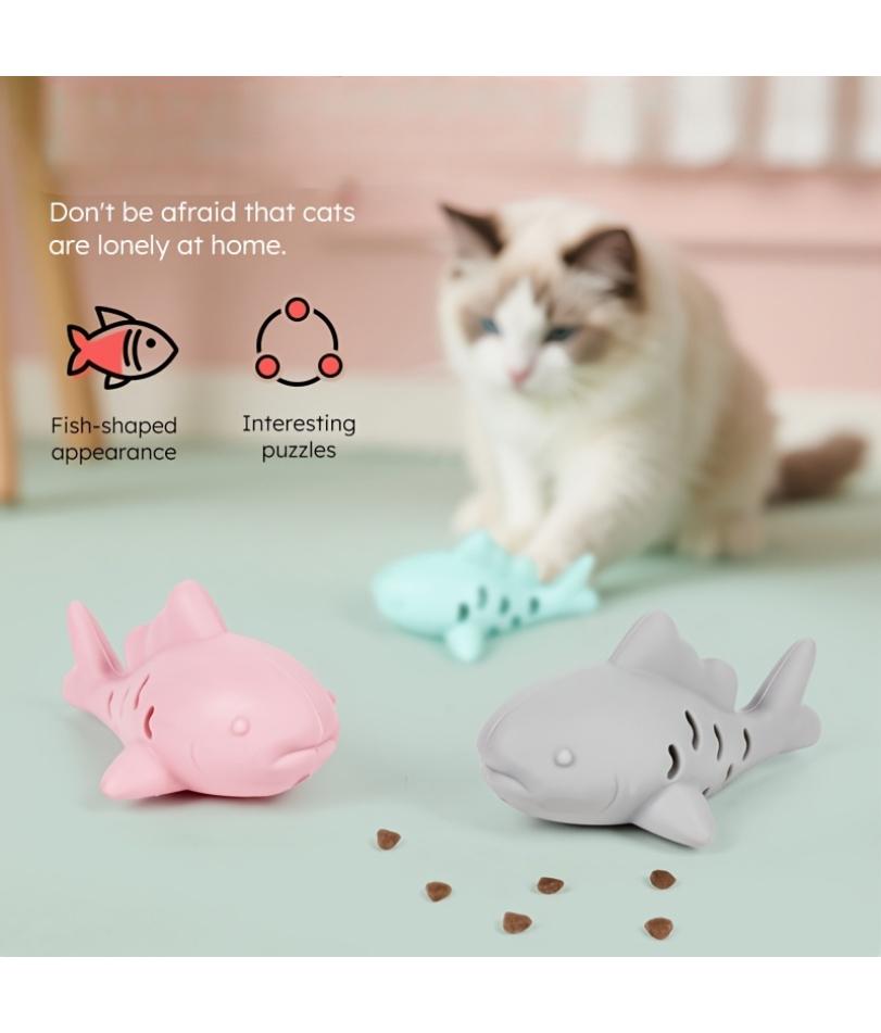 1 шт. Интерактивная игрушка для кошек и собак - Прочная, устойчивая к укусам конструкция, Прячет еду и помогает чистить зубы, Развлечение для маленьких питомцев
