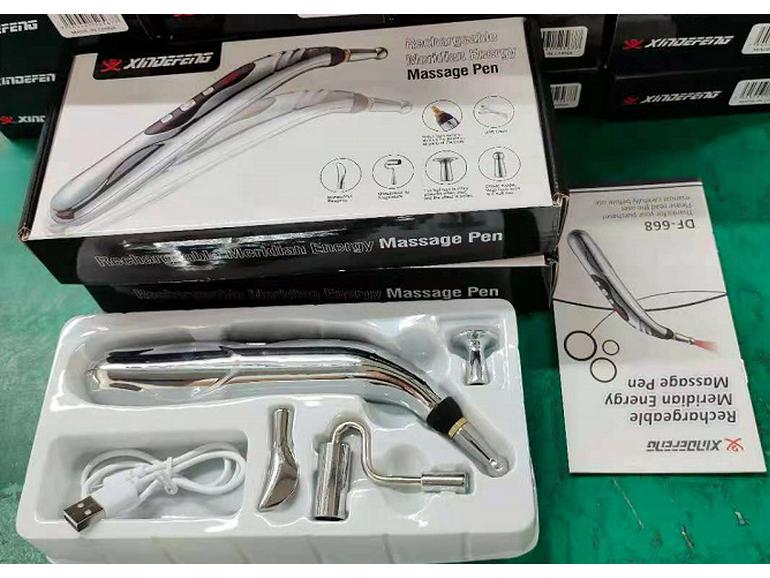 Перезаряжаемая умная массажная ручка для акупунктурных точек - Мини электрический акупрессурный стик