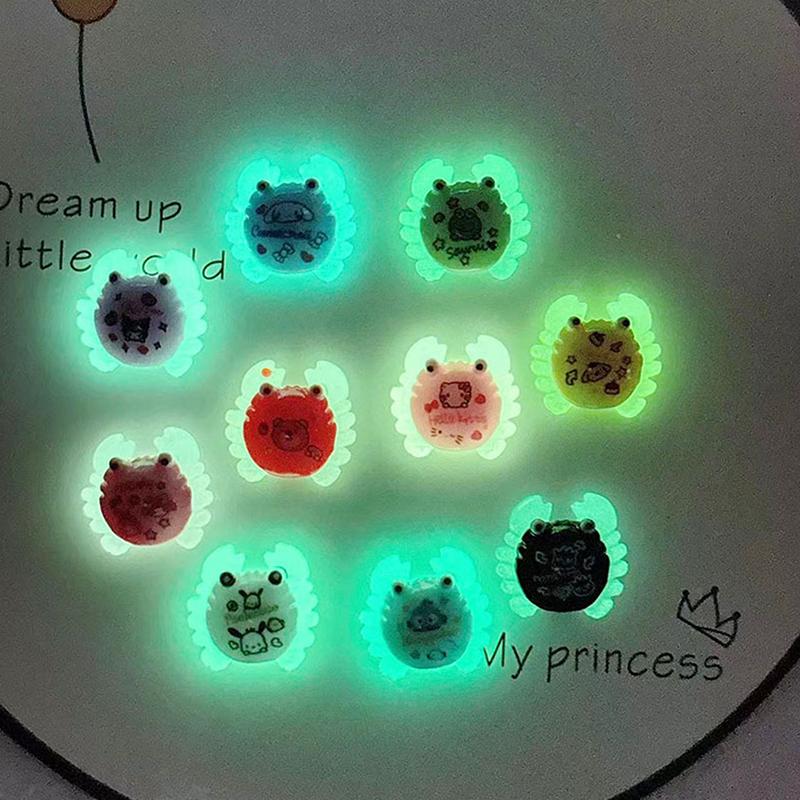 10Pcs Mini Luminous Turtle Home Decor Micro Landscaping Resin Craft Small Fish Tank Turtle Garden Miniatures Ornaments Decoratio