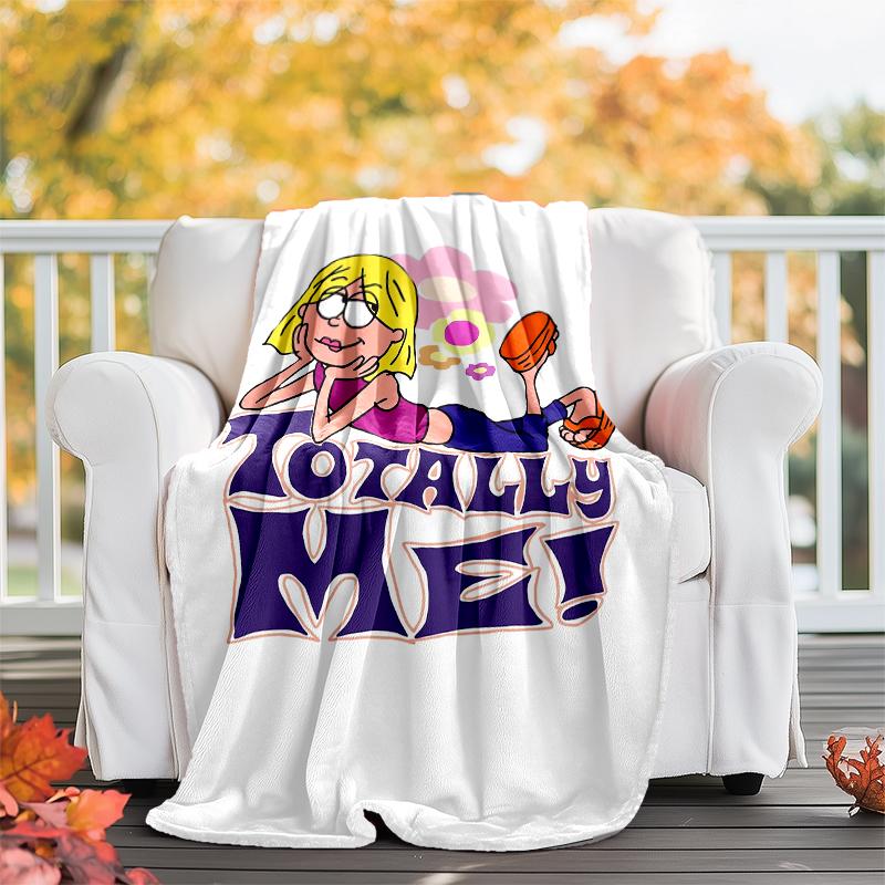 Lizzie McGuire Theme Printed Blanket - Perfect for Couch, Bed, Travel & Outdoor Use | Machine Washable, Cozy & Durable.