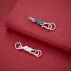 S925 Sterling Silver Flower S Clasp Pendant Connector for DIY Bracelets