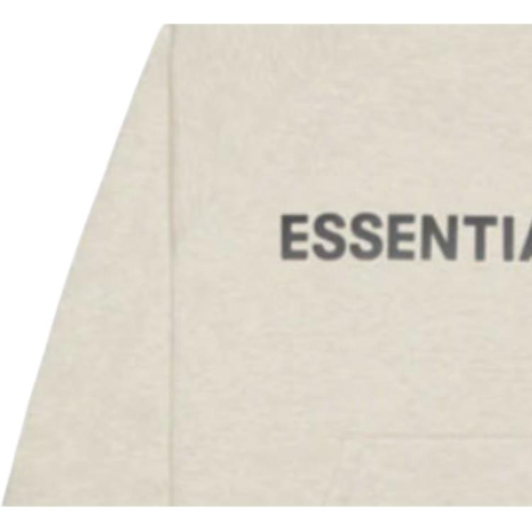 Fear of God Essentials Худи с 3D-аппликацией из силикона FW20, унисекс, меланж-овсянка FOG-FW20-234