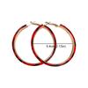 Y2k Resin Hoop Earrings Round Women's Jewelry Trendy Leopard Hoop Earrings  Party