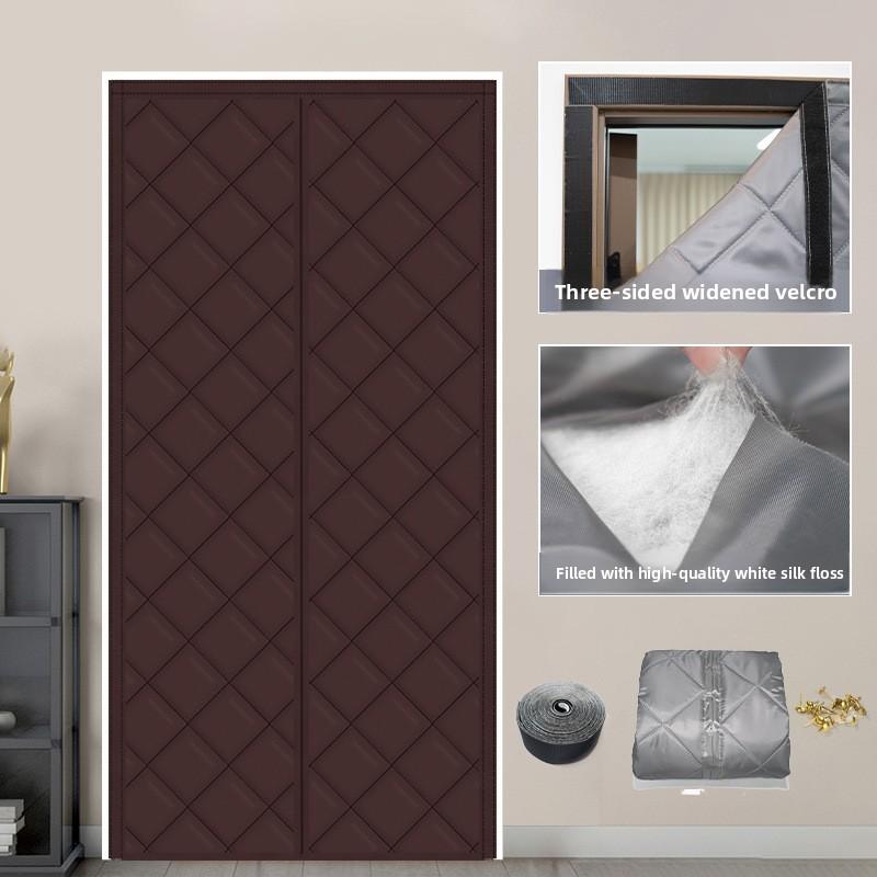 Thermal Cotton Door Curtain For Cold Weather Noise Reduction Bedroom