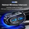 600M Intercom Bluetooth 5.3 EDR Helmet Headset with Music Sharing Motorcycle Wireless Earphone Hands-free Call Anti-interference Headphone for 6 Rider
