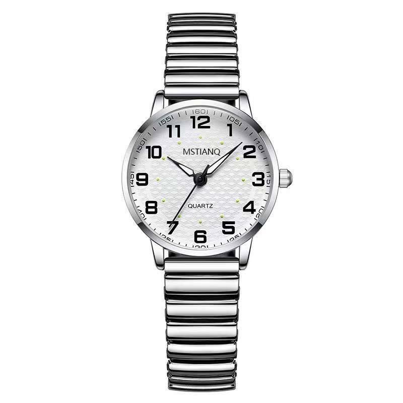 Шикарные женские простые часы со стальным браслетом - Универсальная модная элегантность