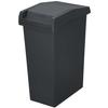 TONBO Shinki Gosei Tombo Unido Trash Can Slide with Lid Lock Mechanism 45 Liter Charcoal Black Width X Depth 44 X Height 61cm Lid Included Made In