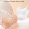 Fashion Sleeveless Lace Vest Wirefree Padded Bra Short Camisole Fitness Underwear Floral Lace Bra
