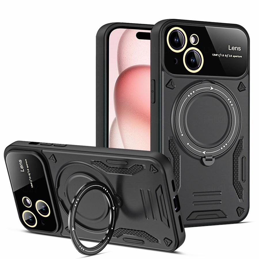 Вращающийся кронштейн Защитная крышка для объектива для Apple iPhone 17E 15 14 16 17 Pro Max Honor X6D X5D X8D X5C 600 400 X7A X8A X7B Motorola Moto Бронированный чехол