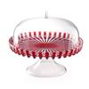 Stand À Gâteau Avec Cloche Dolce Vita - Guzzini - Plastique Biologique - Rouge - 31 Cm