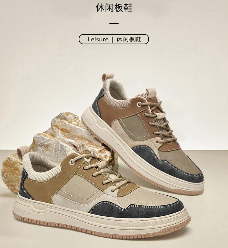 Мужская обувь осенний тренд британский кэжуал рабочие ботинки мягкая подошва модные дышащие мужские спортивные туфли ретро кеды