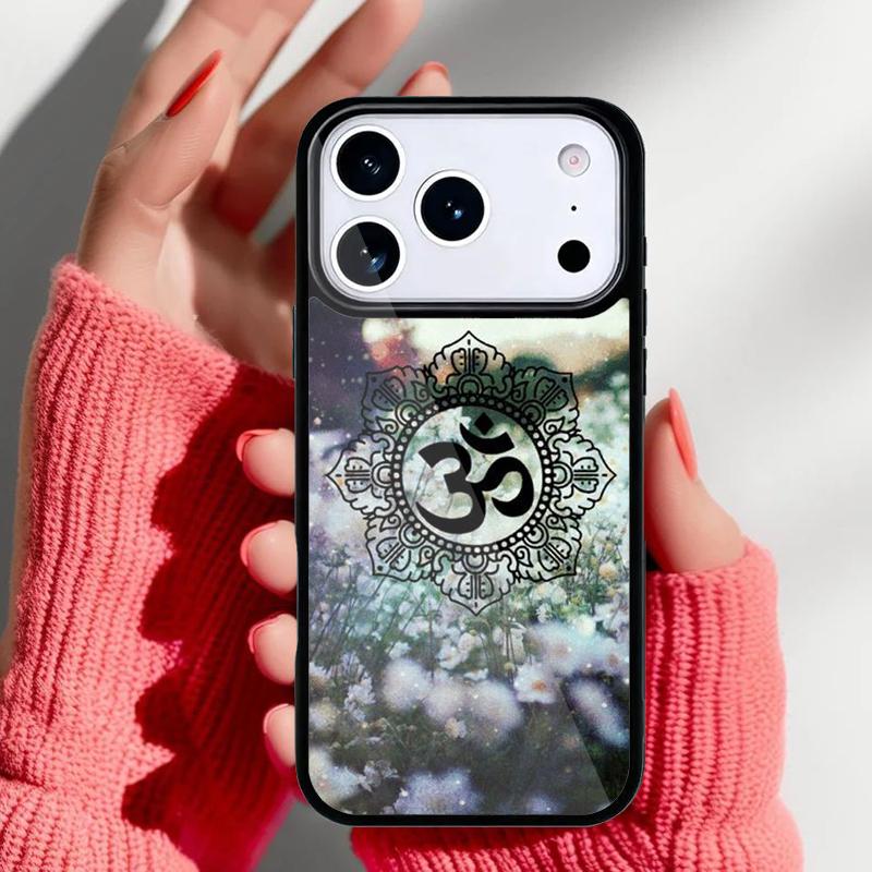 Символ Аум Ом Намасте Дзен Йога мягкий чехол для телефона для iPhone 17 16 15 14 13 Pro Max Задняя крышка для 12 11 Pro Coque