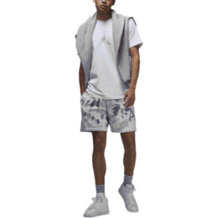 Jordan Спортивная футболка с монохромным логотипом и буквенным принтом Sport DNA, мужские топы с коротким рукавом, белые DO8899-100