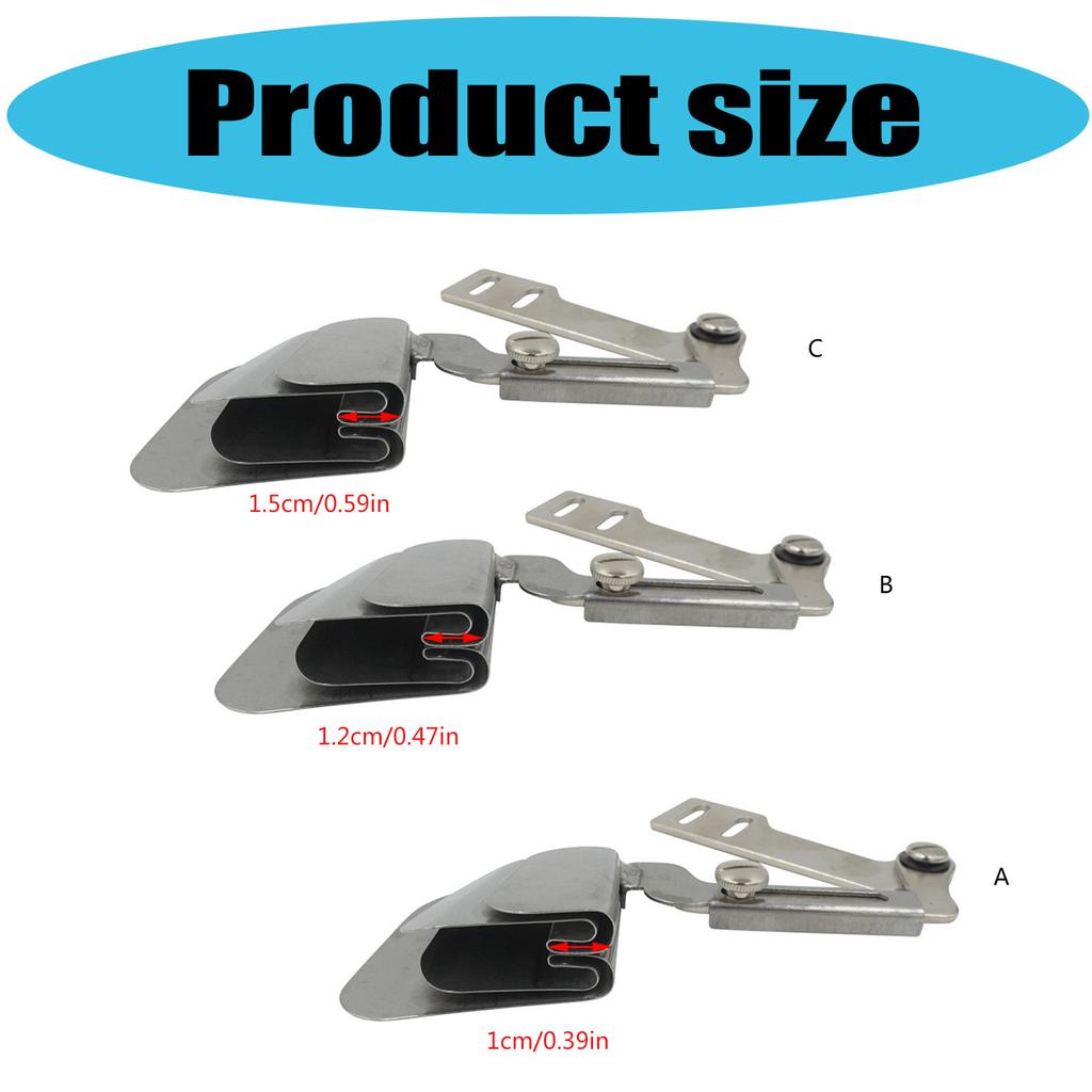 Лапка для подрубки и гофрирования швейной машины для тонких и толстых тканей, для квилтинга и пэчворка, двухслойная швейная прижимная лапка