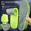 1 Pairs Super Soft Second Generation New Insoles Cloud Insoles Shock Absorbing Men and Women High Elastic Breathable Sweat Absorbing Insoles