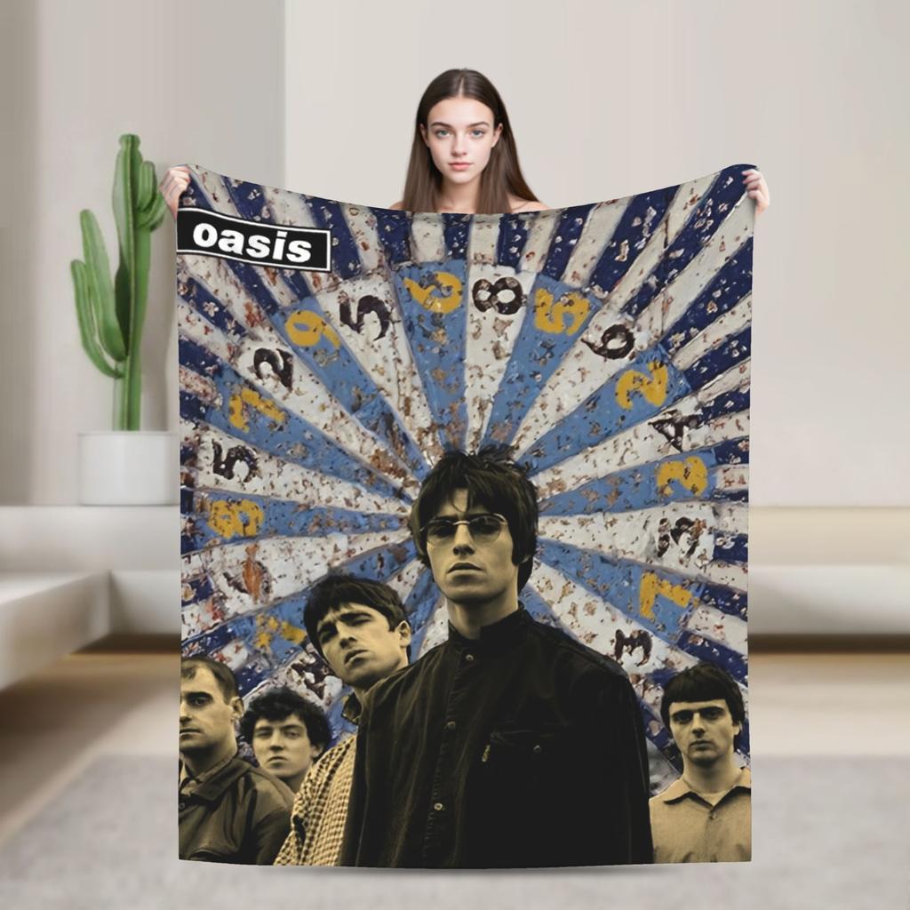 Ossis Band Warm Blankets Picnic Plush Throw Blanket Novelty Home Decor Flannel Bedspread Sofa Bed Cover